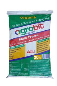 agrobit Kaktüs Aloevera Lithops Ve Succulent Zengin Karışım Akıllı Toprak 20 lt