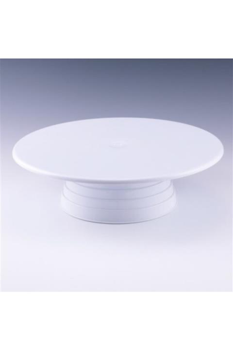 KanyonGrup Plastik Döner Pasta Sıvama Standı (beyaz)