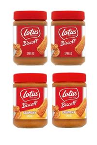 Lotus Biscoff Spread 2'li Bisküvi Kreması+ Crunchy 2'li Bisküvi Kreması 4'lü Kampanya