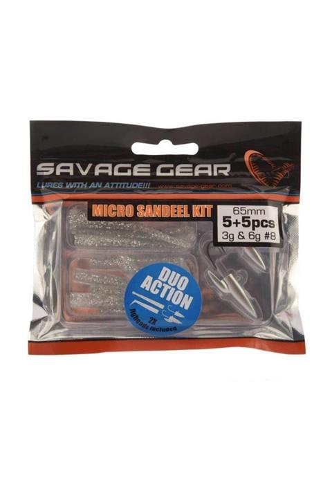 Savage Gear Lrf Micro Sandeel Kit 12 Adet 1+1.5+5 Suni Yem