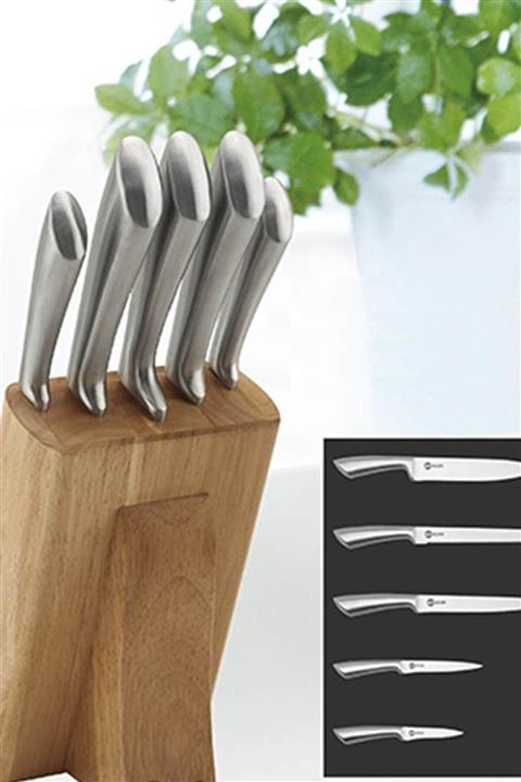 Acr 8293 Knife Tool Çelik 6 Parça Bıçak Seti Standlı