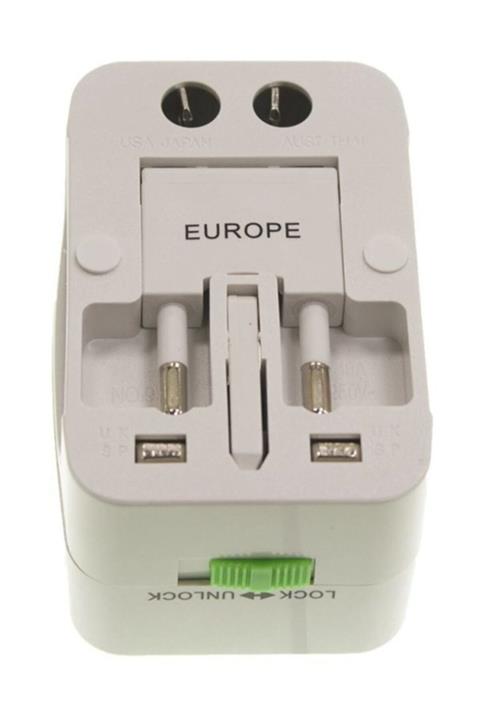 epazzar Fiş Piriz Çevirici 2 Adet Adaptör Avrupa Amarika Universal Çoklu Priz 2 Adet