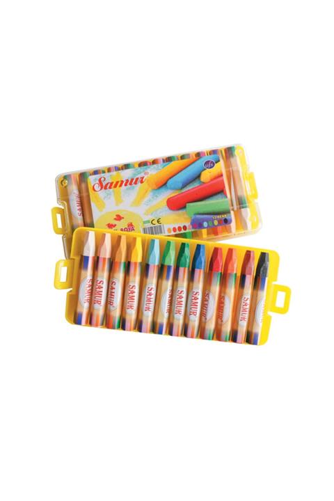 Samur 12'li Pastel Boya Seti