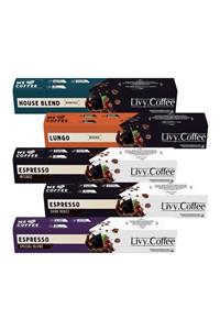 Livy Coffee Nespresso Uyumlu Kapsül Kahve Karma Set 50 Kapsül