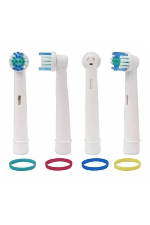 REPLAX 4 Adet Muadil Oral B Diş Fırçası Uyumlu Yedek Başlığı