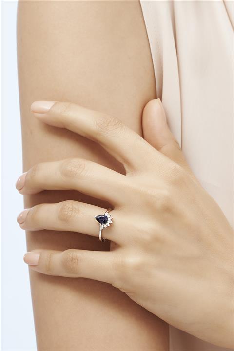 Altınbaş Pırlanta Safir Yüzük