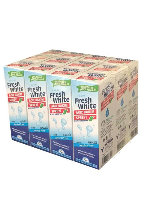 Fresh White Fresh Whıte Ağız Bakım Spreyi 30 ml. 12'li Paket
