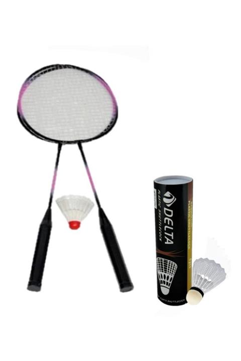 Delta 2 Adet Badminton Raketi & 7 Adet Badminton Topu Oyun Seti