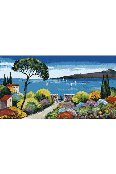 O YANNİS 35x50 Şövaleli Sayılarla Boyama Seti Fırça