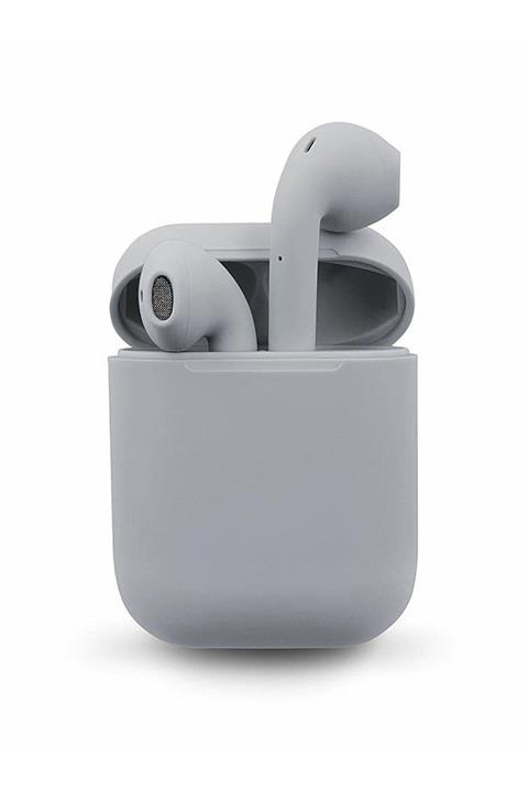 TrkTech 2. Nesil i12 Gri Bluetooth Kulaklık Tüm Telefonlar ile Uyumlu