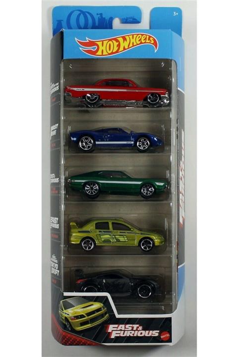 HOT WHEELS Beşli Araba Seti Fast  Furıous 01806 - Gtn40