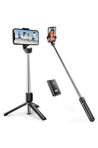 TahTicMer Selfie Çubuğu Bluetooth Kumandalı Kablosuz Tripot Monopod Selfie Stick