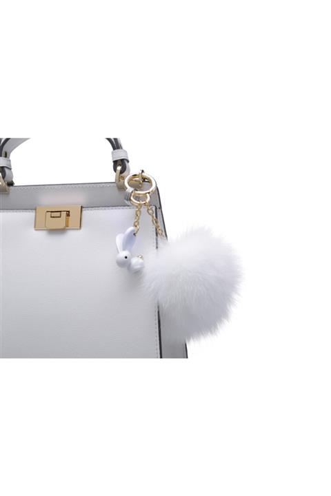 Metalmorphose Tavşan Ponponlu Anahtarlık/çanta Aksesuarı