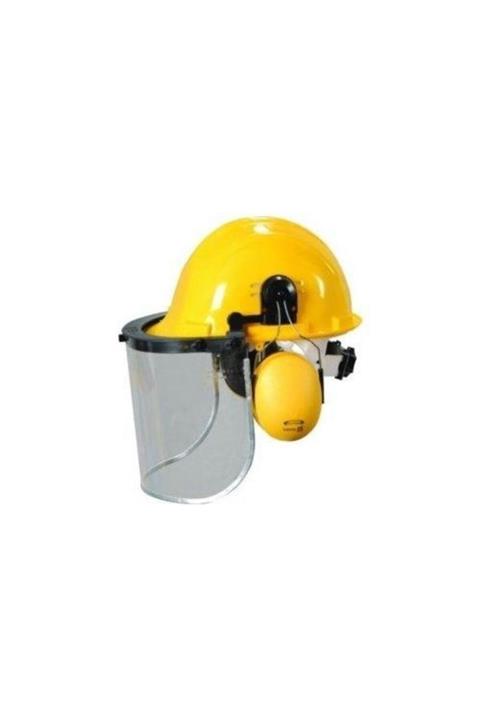 Essafe Ge 1280-1 Vidalı Baret Kulaklık Şeffaf Siperlik