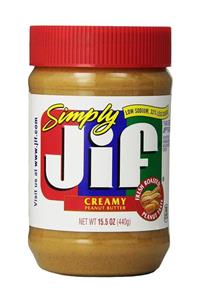 Jif Simply Creamy Peanut Butter Şekersiz 440gr