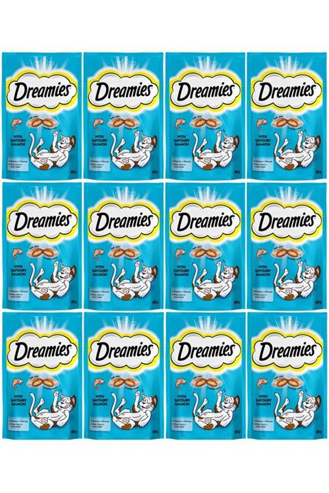 Dreamies Kedi Ödül Maması Somonlu 60 gr x 12 Adet
