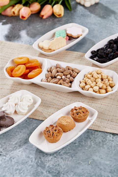 Blue Avm Özel Kütahya Serisi Çerezlik/kahvaltı-sunum Seti 5 Parça