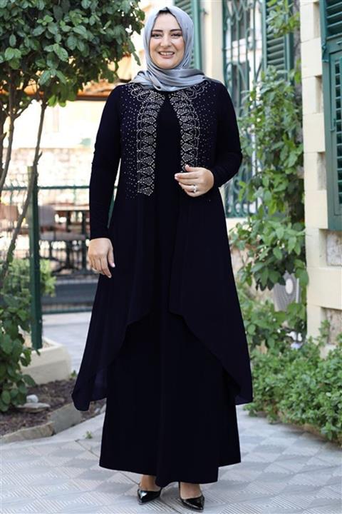 emsale Tesettür Elbise Siyah