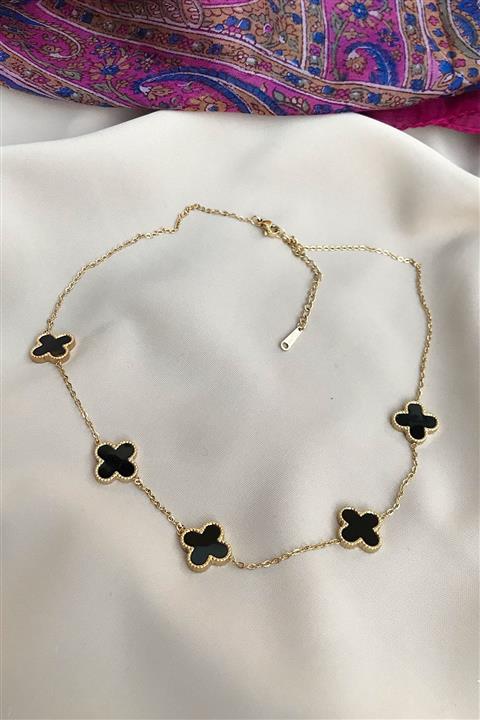 novon Van Cleef Lucky 5 316l Çelik Kolye