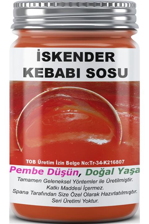 SPANA Ev Yapımı Katkısız İskender Kebabı Sosu 330gr