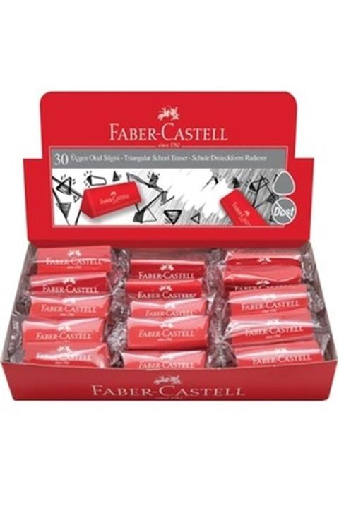Faber Castell Üçgen Okul Silgisi Kırmızı