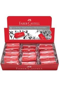 Faber Castell Üçgen Okul Silgisi Kırmızı