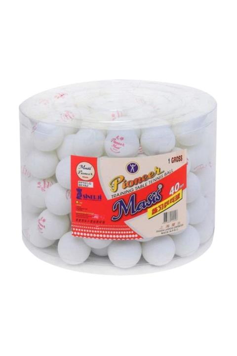 Masis Pinpon Topu Pioneer Beyaz 144 Lü (1 Paket 144 Adet)