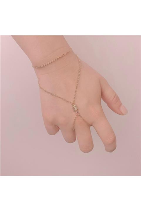 The Shirret Accessories Kadın Zirkon Taşlı Fil Şahmeran