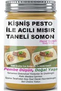 SPANA Kişniş Pesto Ile Acılı Mısır Taneli Somon Devis'so Tekne Kaptanından Ev Yapımı Katkısız 330gr