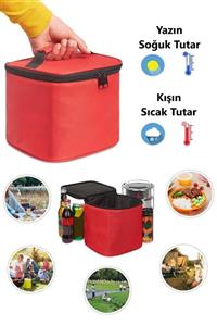 3 Termos Çanta Isı Yalıtımlı Termal Yemek Taşıma Çantası Kamp Outdoor Piknik 8 Litre