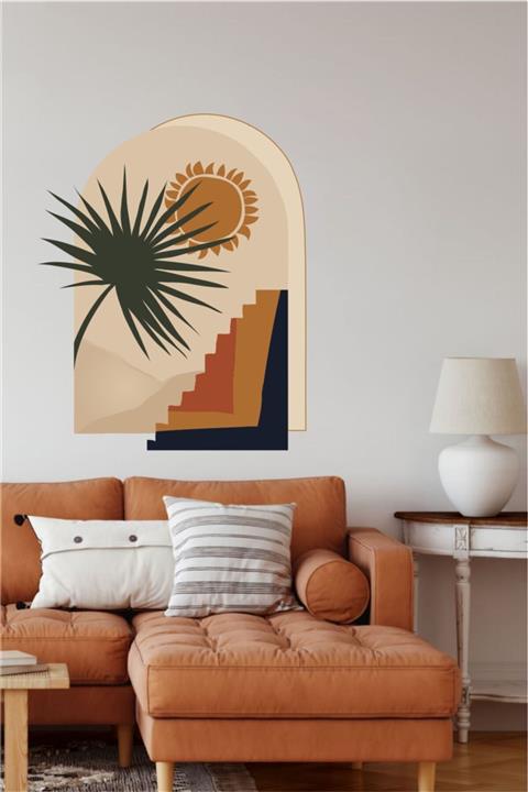 Piksel Grafik Desert Bohem Duvar Sticker