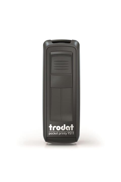 Trodat Cep Kaşe P4 47x18 Mm Siyah Gövde Mavi Keçe 9511 (SADECE MAKİNADIR. KAŞE LASTİĞİ YOKTUR)