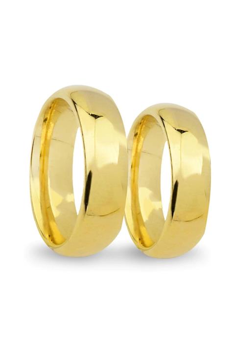 ALTINKÖŞE Kuyumculuk 14 Ayar 7mm Alyans Yüzük