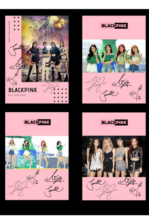 Blackpink Blackpınk Grup Kartpostal Seti