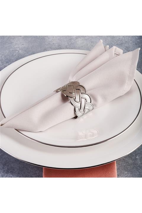 Karaca Rope Gümüş 6lı Peçete Yüzüğü