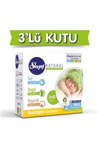 Sleepy Natural Yenidoğan Islak Havlu Mendil 3x40 120 Yaprak