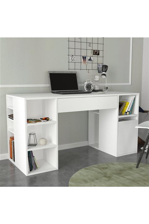 Dekorister Diamond Çalışma Masası Beyaz