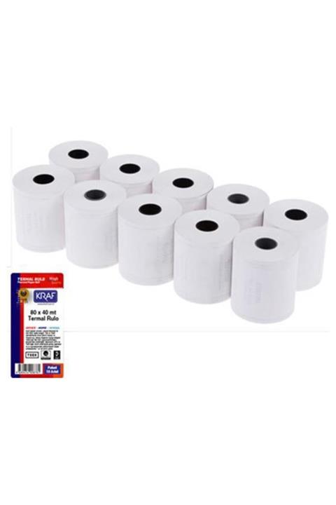 KRAF 80x40 Termal Rulo 10'lu
