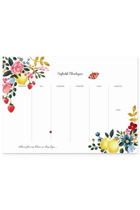 Paper&More Lemonberry A4 Masaüstü Haftalık Planlayıcı