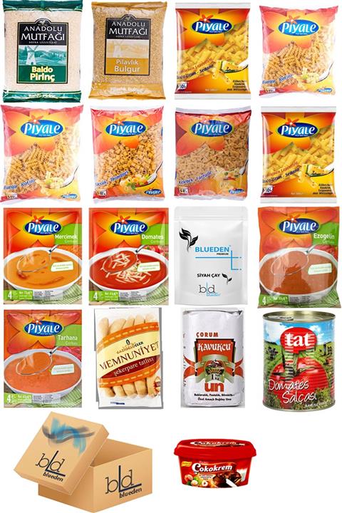 Blueden Yardım Hediye Kumanya Paketi 17 Parça 130 Nolu Paket