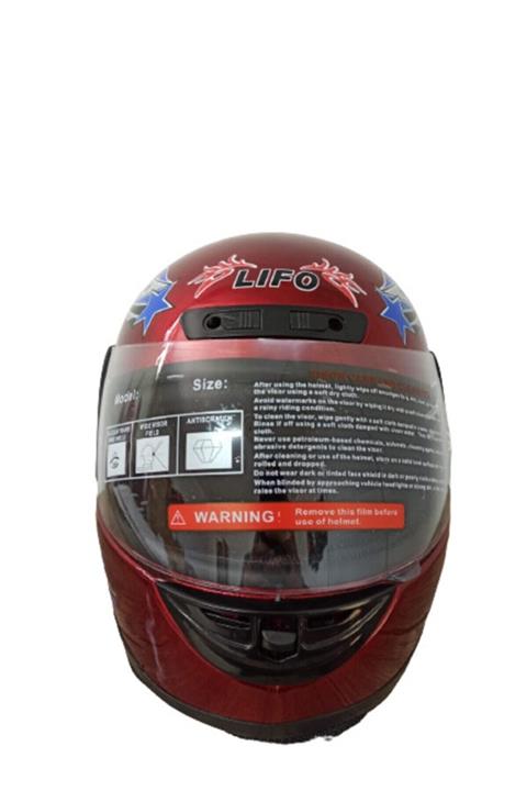 Kask Tam Kapalı Motosiklet Boyun Derili