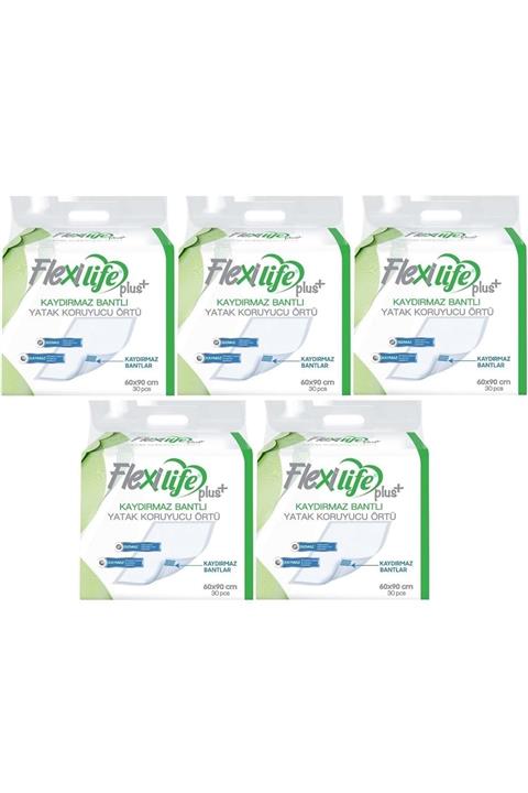 Flexi Life Hasta Alt Açma Yatak Koruyucu Örtü 60*90 Cm 150 Adet (5pk*30) Kaydırmaz