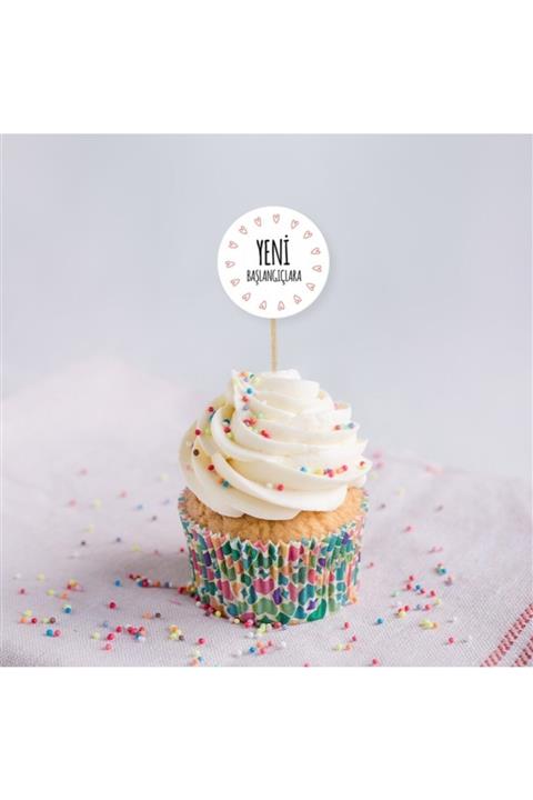 Düğün İşleri Yeni Başlangıçlara | 5’li Cupcake Süsü