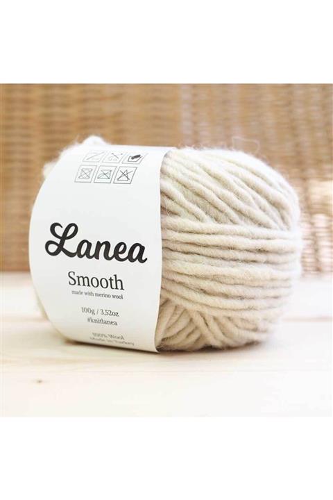 Lanea Smooth Merino Yün Ip / 30 Ekru