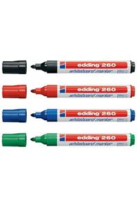 Edding 260 Beyaz Yazı Tahtası Kalemi 4'lü Set