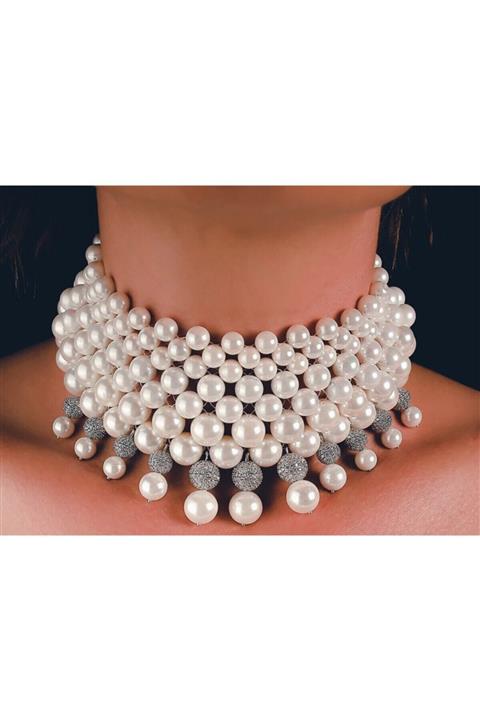 Bayemeyc Mollusca 925 Ayar Gümüş Inci Kolye