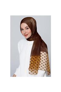 Armine Trend Almira Kadın Şal -gold -kahve