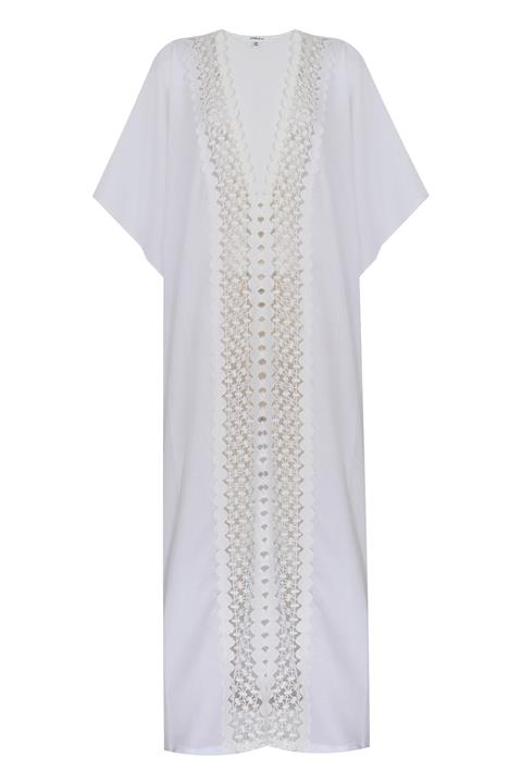 Shikka Kadın Beyaz Vegas Kaftan