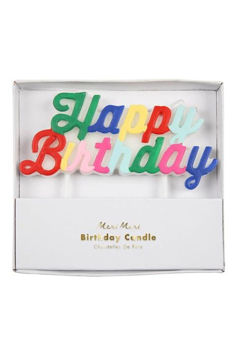 Meri Meri Happy Birthday Renkli Mum