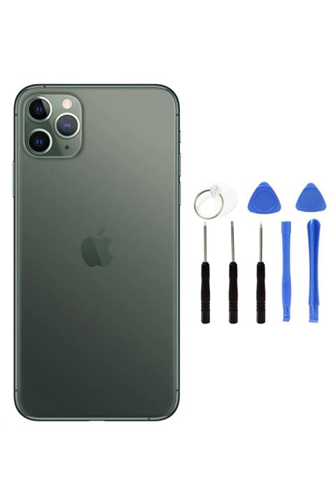 instatech Iphone 11 Pro Max  Uyumlu Boş Kasa + Montaj Seti Hediye - Gece Yeşili